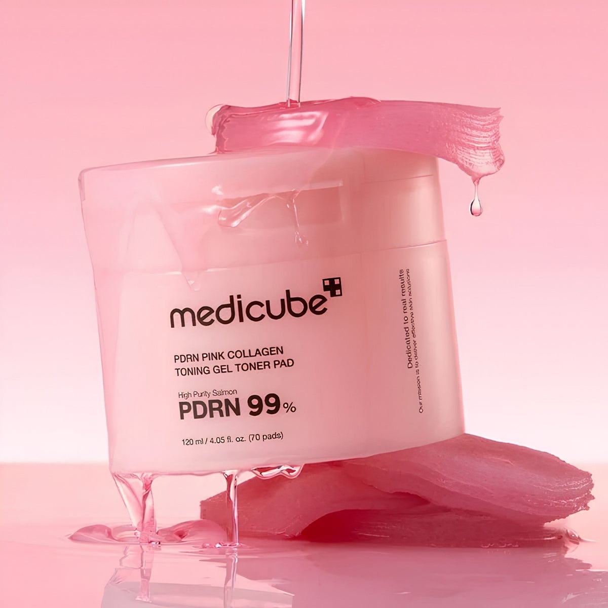 MEDICUBE PDRN Pink Gel Toner Pads - 70 pcs.