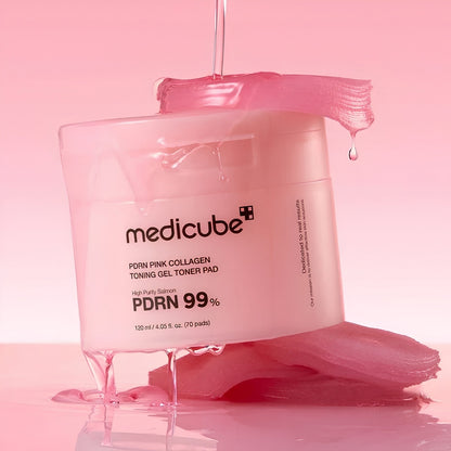 MEDICUBE PDRN Pink Gel Toner Pads - 70 pcs.